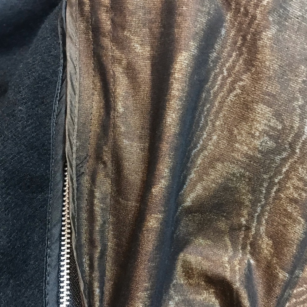 Count Romi Olive Animal Print Metallic Removable Inner Liner Trenca 6 fits L/XL - Picture 9 of 11